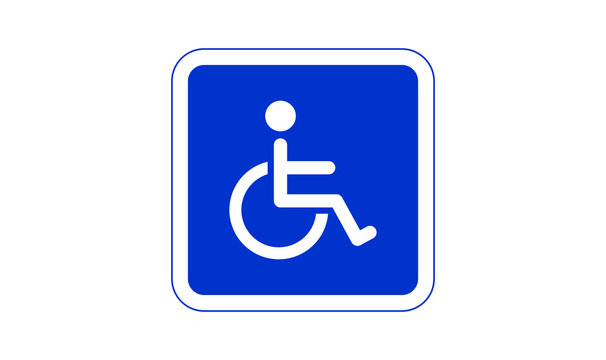 Handicapped wheelchair sign,Disabled Handicap Icon