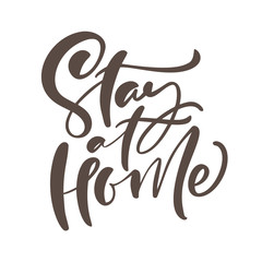 Obraz premium Coronavirus Covid-19, quarantine motivational poster. Stay at home to reduce risk of infection and spreading the virus. quote vector illustration