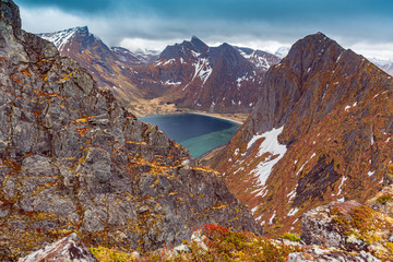 The mountain Husfjellet on Senja