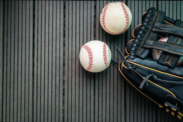 baseball and glove