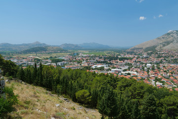 Obraz premium Panorama view of Trebinje city, Republika Srpska, Bosnia and Herzegovina