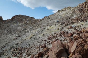 Crater of Volcano Teide on Tenerife island, Canary islands, Spain
