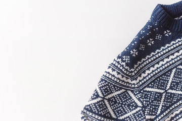 Wool man pullover isolated at white background