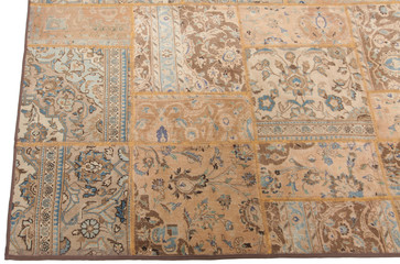 Old and modern Persian Colourful Arabesque and handmade carpet, rug gelim, patchwork, and Gabbeh...