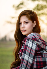 Fototapeta premium woman with beauty face