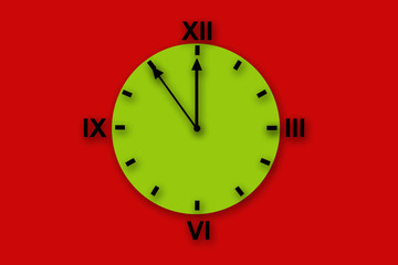 Clocks on a background