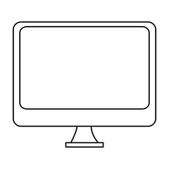 computer desktop device isolated icon vector illustration design