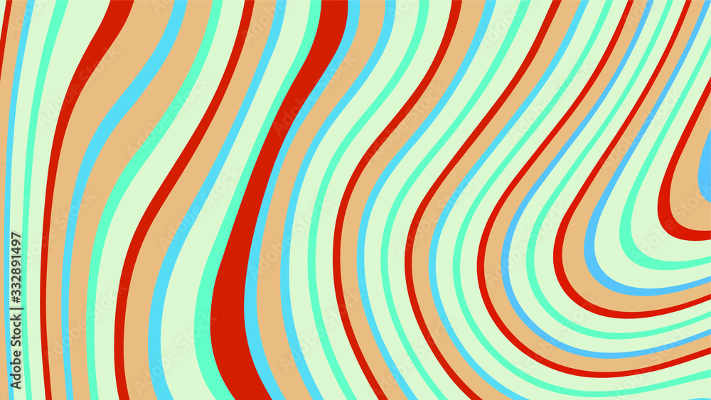 Aufkleber abstract rippled or colorful lines pattern with wavy vibrant facture. liquid effect. 90s style. cool
