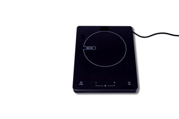 Induction stove isolated on white background.