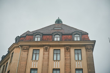 Tallinn, Estonia December 7, 2019 Winter season medieval streets and old town architecture of Estonian capital