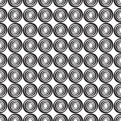 Seamless African Circles Design Pattern