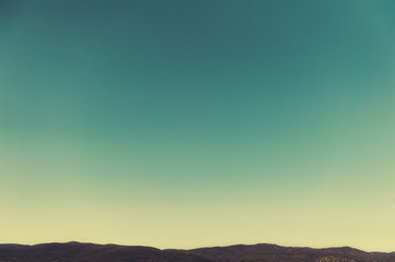 landscape with mountains and clouds