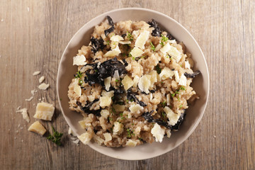 risotto with mushroom and parmesan
