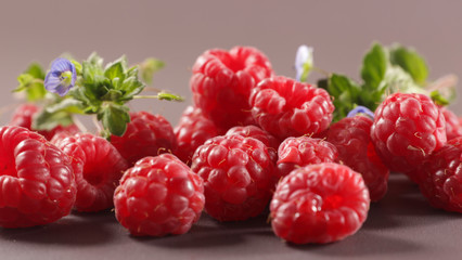 group of raspberry, berry fruit and leaf