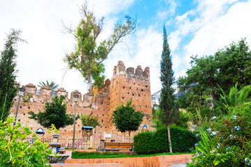  View of the kasbah (Alcazaba) of Chefchaouen, Morocco.