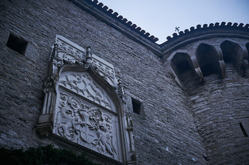 Tallinn, Estonia December 7, 2019 Winter season medieval streets and old town architecture of Estonian capital