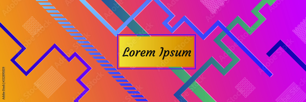 Poster abstract vector pattern gradient background templates. modern geometric design with minimal geometri
