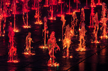 FOUNTAIN - Colorful water decoration of the city