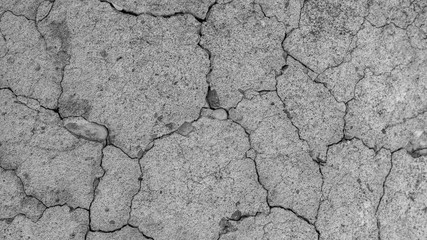 Abstract cement background. Cracked concrete texture closeup.