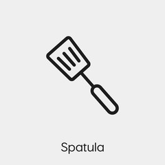 spatula icon vector sign symbol