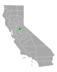 Karte von Amador in Kalifornien