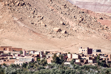 view of old ben haddou town in central Morocco Africa