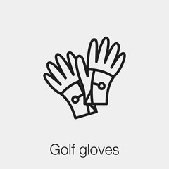 Fototapeta na wymiar golf gloves icon vector sign symbol