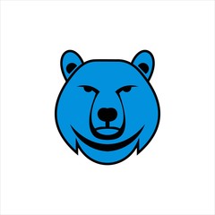 bear vector logo graphic modern abstract