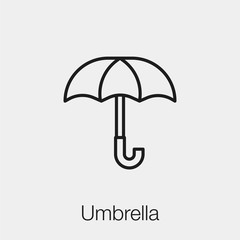 umbrella icon vector sign symbol