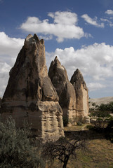 Naklejka premium Goreme Valley, Cappadocia, Nevsehir Province in the Central Anatolia Region of Turkey, Asia.