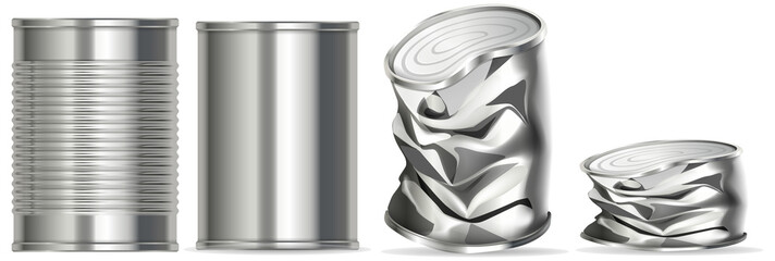 Aluminium can with no label on it
