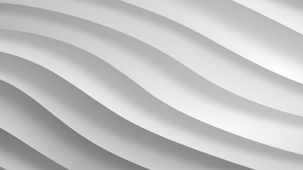 White gray gradient geometric abstract background. Elegant curved lines and shape with color graphic design. 3d Rendering.....