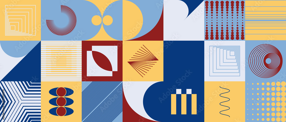 Poster digital design abstract vector pattern