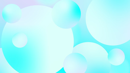 Abstract balls geometric gradient color background.For graphic design. 3d render illustration.