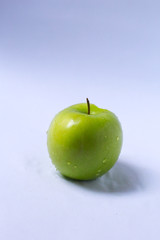 Green apple isolated on a white background