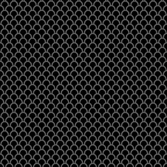 Seamless grid pattern in fish scale design.