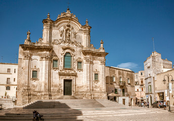 Fototapeta na wymiar San Francesco d'Assisi, Matera