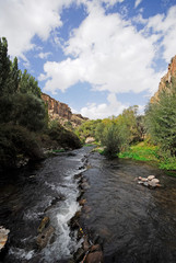 Ihlara Valley in Cappadocia. Ihlara Valley ( Peristrema Monastery ) or Ihlara Gorge is the most famous valley in Turkey for hiking excursions.