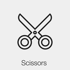 scissors icon vector sign symbol