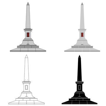Obelisco - Pra&ccedil;a Sete de Setembro - Belo Horizonte - Pirulito