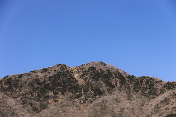 Fototapeta na wymiar 箱根の冬　金時山　山頂