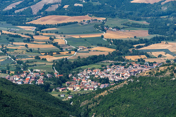 Fototapeta premium Landscape near Monte Cucco, Marches and Umbria, Italy