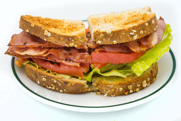 A BLT is a type of sandwich, named for the initials of its primary ingredients, bacon, lettuce and tomato