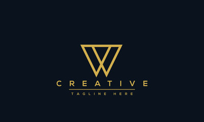 W letter logo Design Modern Monogram Icon. W WW initials based Template and Letters in vector.