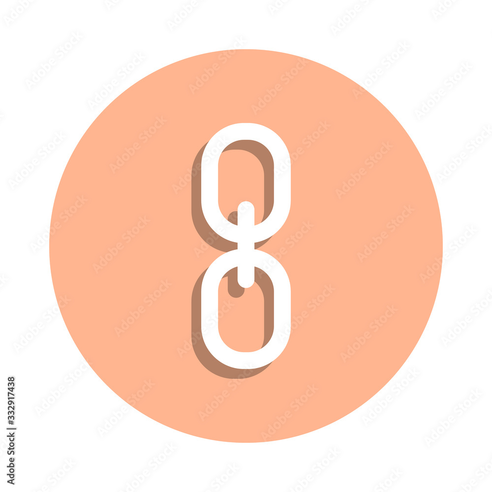 Poster link badge icon. simple glyph, flat vector of web icons for ui and ux, website or mobile application