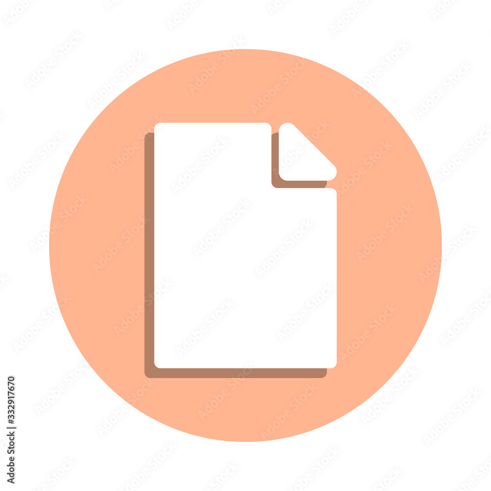 Poster paper badge icon. simple glyph, flat vector of web icons for ui and ux, website or mobile applicatio