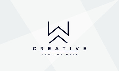 W letter logo Design Modern Monogram Icon. W WW initials based Template and Letters in vector.