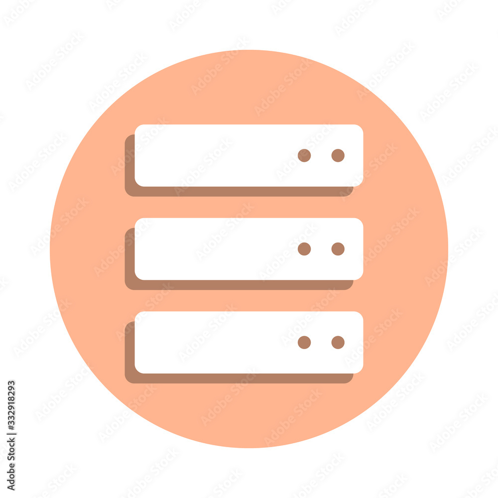 Poster data storage badge icon. simple glyph, flat vector of web icons for ui and ux, website or mobile app