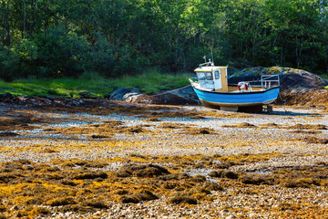 Solitary Oban Fishing Boat