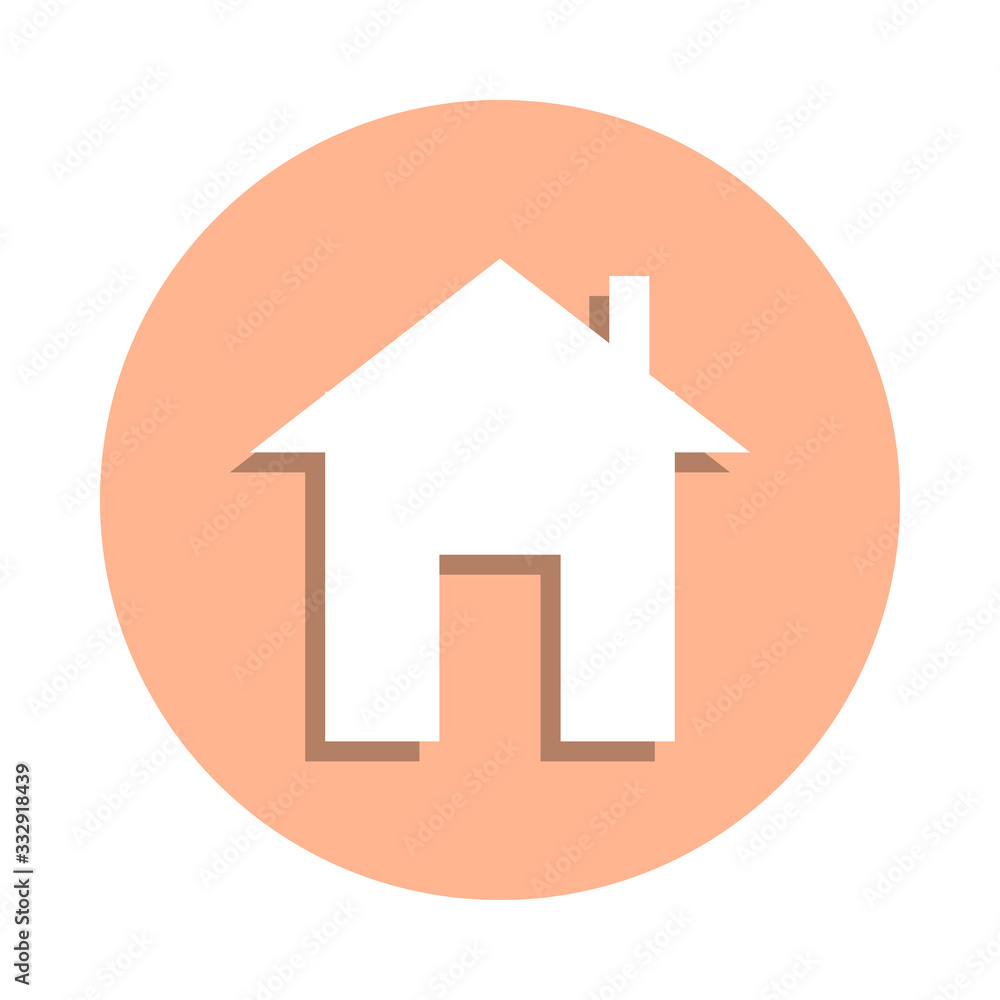 Poster home badge icon. simple glyph, flat vector of web icons for ui and ux, website or mobile application